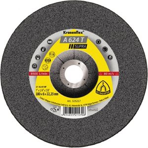 KLINGSPOR 325217 - KRONENFLEX® DEPRESSED CENTER GRINDING WHEELS 7 X 1 / 4 (6MM) X 7 / 8 A624T