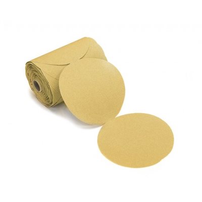 MIRKA 23-342-280 – GOLD PSA LINKROLL DISCS, 6", GRIT 280, QTY. 100