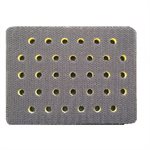 MIRKA 938GV - 2-3 / 4" X 7-3 / 4" GRIP FACED MULTI-HOLE VACUUM BACKING PAD, 1 / PKG