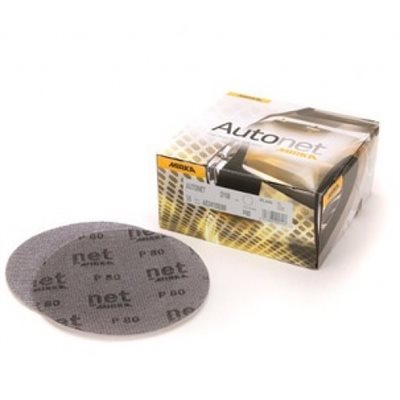 MIRKA AE23205080 – AUTONET NET SANDING GRIP DISCS, 5", GRIT 80, QTY. 50