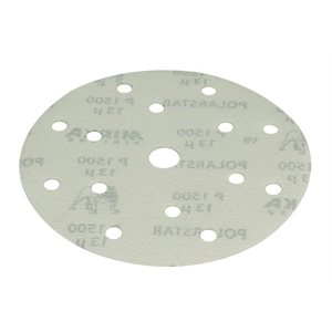 MIRKA FA61105061 – POLARSTAR 15 HOLE VACUUM FILM GRIP DISCS, 6", GRIT 600, QTY. 50