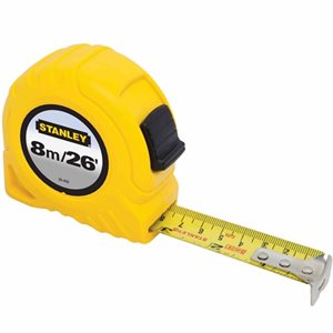 STANLEY 30-456 – 8M / 26 FT TAPE MEASURE