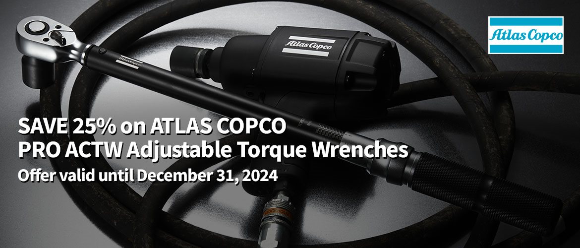 SAVE 25% on ATLAS COPCO PRO ACTW Adjustable Torque Wrenches